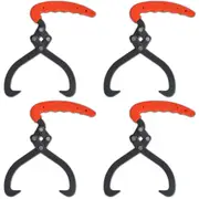 vidaXL 4 pcs Log Tongs with PVC Handle