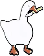 [ROSTIVO] Enamel Pins for Backpacks Goose Lapel Brooches Pin for Men and Women Novelty Pins for Bags Jackets Hats, enamel, no gemstone