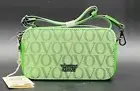 Valentino Orlandi Crossbody Green Double Zip Camera Bag W/adjustable Strap NWT