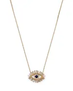 Suzanne Kalan 18K Yellow Gold Evil Eye x & Diamond Pendant Necklace, 18
