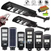 60/90/250W LED Solar Street Wall Light Radar Induction PIR Outdoor Lamp + Remote