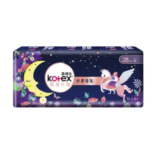 【Kotex 靠得住】完美封漏好夢香氛衛生棉28cm(12片x9包)