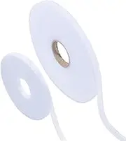 BENECREAT 72 Feet Hook and Loop Strips, 6mm/8mm Width White Non-Adhesive Hook and Loop Tape, Hook and Loop Fastener for Home Sewing Crafting DIY