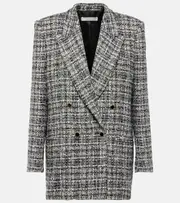 [Alessandra Rich] Alessandra Rich Wool lamé tweed blazer AU 10 multicoloured