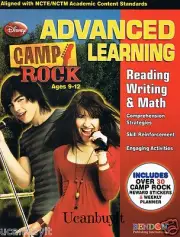 Disney CAMP ROCK Reading, Writing & Math Advanced Workbook w/Stickers Ages 9-12