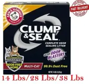 Arm&Hammer Clump Seal Multi-Cat Complete Odor Sealing Clumping Cat Litter 14 Lbs