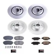 PowerStop Disc Brake Kit - Front and Rear - Fits Mazda CX-9 2016-2021 Z17 COATED (for: Mazda)