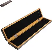 TOBBOMEY Fishing Float Organizer Box Portable Wooden Tackle Storage Case for Lightweight and Durable for Outdoor Fishing Enthusiasts Protects Floats with Natural Aesthetics
