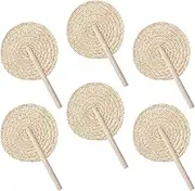 Tktouci Palm Fan, Handmade Natural Raffia Fans | Rustic Cooling Supplies Handheld Wedding Favors Bohemian Home Decor for Wall Holiday Farmhouse