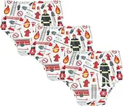 Caihoyu Little Girls Training Potty Underwear Soft Cotton Overnight Training Underwear Breathable Underwear for Infant 5T Firefighter Man and Fire Fighting