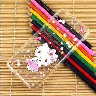 【Hello Kitty】HTC Desire 530 D530u 彩鑽透明保護軟套