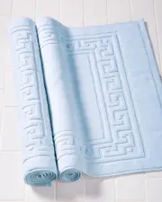 Superior Non-Slip 2pc Absorbent Cotton Bath Mat Set