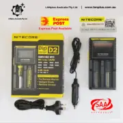 Nitecor D2 Digicharger LCD Smart Battery Charger Li-ion RCR123 26650 > VC2 i2