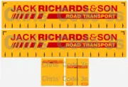 Code 3 Adhesive Vinyl Trailer Decals - Jack Richards - 1/50 1/76 1/148 1/64 1/87