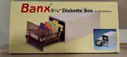 Banx 3 1/2 Diskette Box For 80 Diskettes Color Coded Floppy Disk Case Brand New!