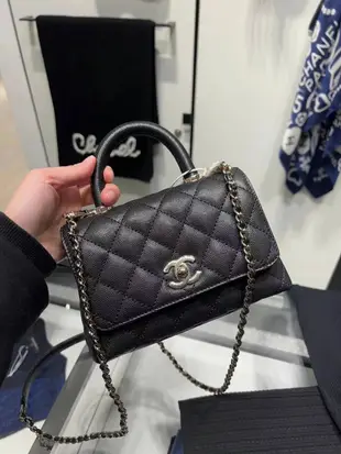 台灣現貨✨️ Chanel mini coco handle  黑金 荔枝皮 $1xxxxx