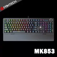 在飛比找博客來優惠-FANTECH MK853 RGB多媒體機械式青軸電競鍵盤(