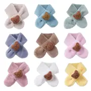 Cartoon Neck Warmer for Kids Toddlers Soft Plush Scarf Trendy Baby Neck Scarf