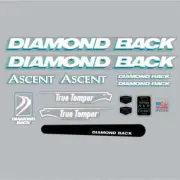 Diamond Back - 1994 ASCENT MTB for Purple frame decal set - Old school bmx
