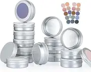 LIYAR 2 oz Tins with Lids 14 Pack, Empty Salve Tins Round 2oz Tin, Empty Aluminum Cans with Lids Refillable Metal Tin for Candle Making, Lip Balm, Spices, Crafts, DIY & Small Business Use(Silver)