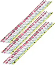 Hoement 50pcs DIY Marshmallow Sticks Multicolor Paper Candy Sticks for Cake Decoration Candy Holders for Parties and Events