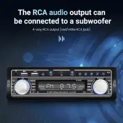 Bluetooth Vintage Car FM Radio MP3 Player USB Classic Stereo Audio Receiver AUX (for: Porsche)