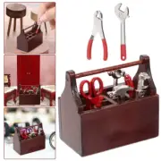 1 Set Mini House Tool Toys Mini House Miniatures Pretend Tool Box Decoration