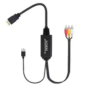 Composite Audio Video CVBS To HDMI Converter 3 RCA To HDMI Converter AV to HDMI