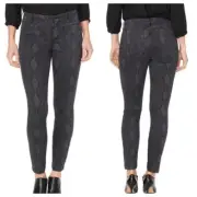 NYDJ Plus Size Ami Tailored Welt-Pocket Skinny Jeans Diamondback Black/Grey 16