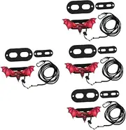 BESPORTBLE 4sets Reptile Traction Rope Comfortable for Lizard Gecko and Hamster for Outdoor Walks and Adventures