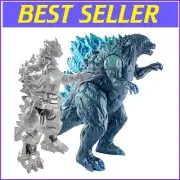 Set of 2 Mecha Godzilla Action Figures - Iconic Kaiju Toys with Movable Joints