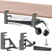 No-Drill PS5 under Desk Mount, Metal under Desk PS5 Mount Replacement for PS5/PS