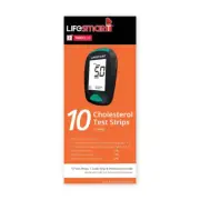 Lifesmart 10 Cholesterol Test Strips use with Multi-functional Monitoring System