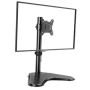 Single Monitor Stand, Free Standing Monitor Desk Stand for 13 to 32"