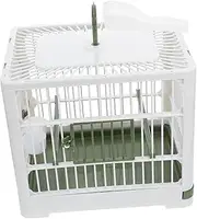ibasenice Foldable Portable Bird Travel Cage for Parrots Mesh Design with Ventilation Durable and Easy to Transport Carrier for Parakeets and Small Birds