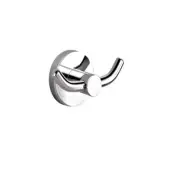 RUND Double Robe Hook BK425 Chrome