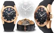 NEW Wohler 1292M Mens Holz Series Multi-Function Rose Gold Case Day & Date Watch