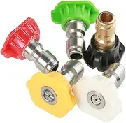 5pcs Spray Nozzles Spray Gun Connectors Nozzle Tips Adapters Kit Universal for High Pressure Washer Sprayer