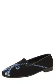 ByPaige BY PAIGE Needlepoint Tassel Flat in Navy at Nordstrom, Size 7