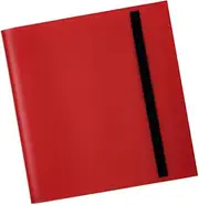 yuksok Cards Binder 12 Pockets Sports Cards Binder Strap Design 480 Cards Double Protection Card Collection Album for Baseball Cards, Red