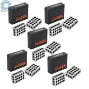 ULTRA PRECISION 1-2-3 BLOCKS 23 HOLES .0002" MACHINIST 123 5 MATCHED PAIRS