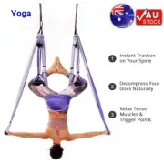Aerial Yoga Swing Hammock Set Trapeze Antigravity Ceiling Hanging 2.5x1.5M Home