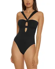 Becca by Rebecca Virtue Color Code Rylie Convertible Bandeau One Piece Swimsuit