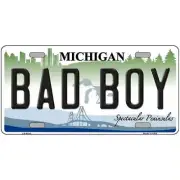 Bad Boy Michigan Metal Sign