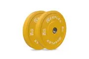 Reeplex 15kg Coloured Bumper Plates V2 Pair