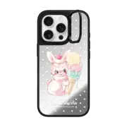 iPhone 16 Pro Mirror Ring Stand Case MagSafe Compatible YUMMY,BUNNY