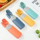 Case Portable Reusable Spoon Fork Spoon Tableware Set Cutlery Sets Dinnerware