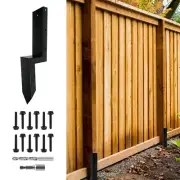 Fence Post Repair Stake Kits 4x4,Heavy Duty Steel Fence Anchor Ground Spike F...