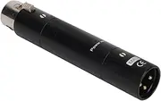 InLine Microphone Preamp, Compact Dynamic MicrophoneBooster with Preamp High Gain of 28dB, Microphone Preamps for Dynamic and Passive Ribbon Microphones (Black)