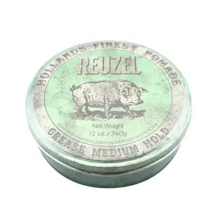 立坽『造型品』志旭國際公司貨 Reuzel豬油 綠豬中強髮油340g(中強、中亮、油性髮油) IM10